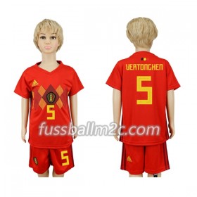 Fußballtrikots Belgien Vertonghen 5 Kinder Heim Trikotsatz WM 2018